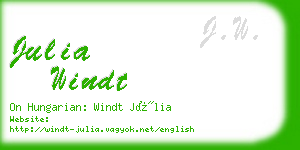 julia windt business card